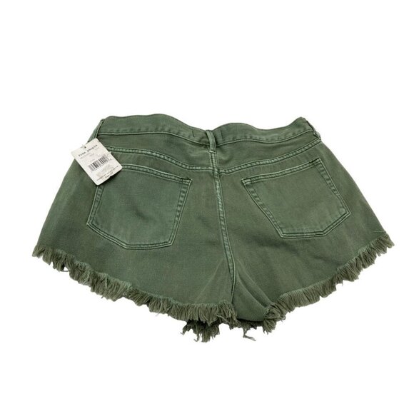 We The Free NWT Army Green Distressed Shorts. Sz 31 - Picture 1 of 4